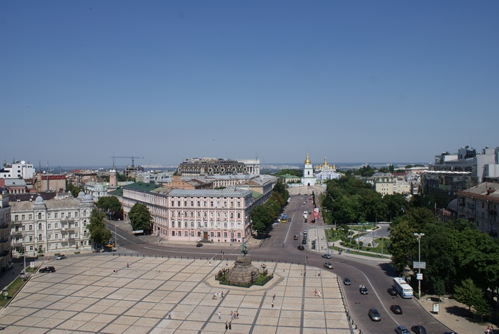 Вид с колокольник софийского собора